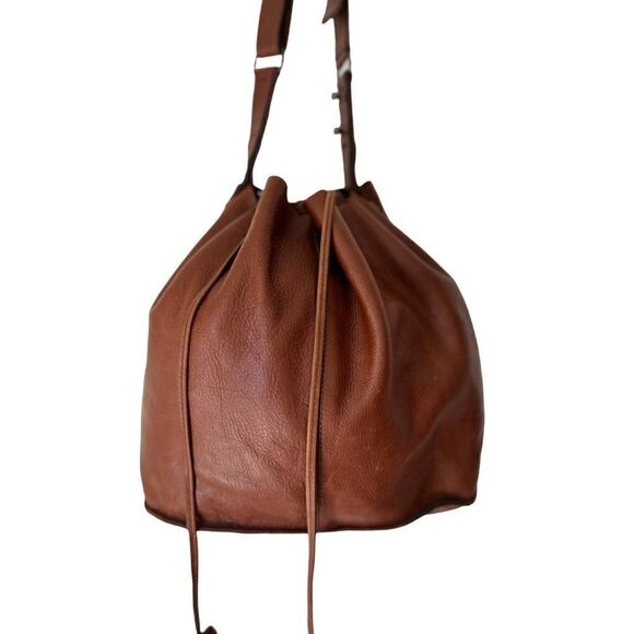 JO BRAND AUTHENTIC MEXICAN LEATHER BUCKET BAG PURSE - Picture 1 of 16